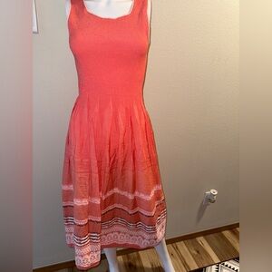 Max studio, specialty products, Coral smocked Dress